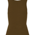 Singlet tanktop cotton rib, Green