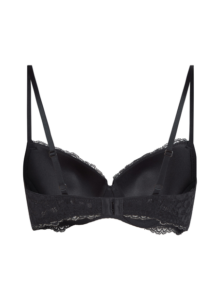 Marine Padded Underwired Bra, Black