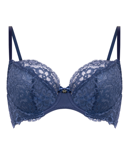 Marine Non-Padded Underwired Bra, Blue