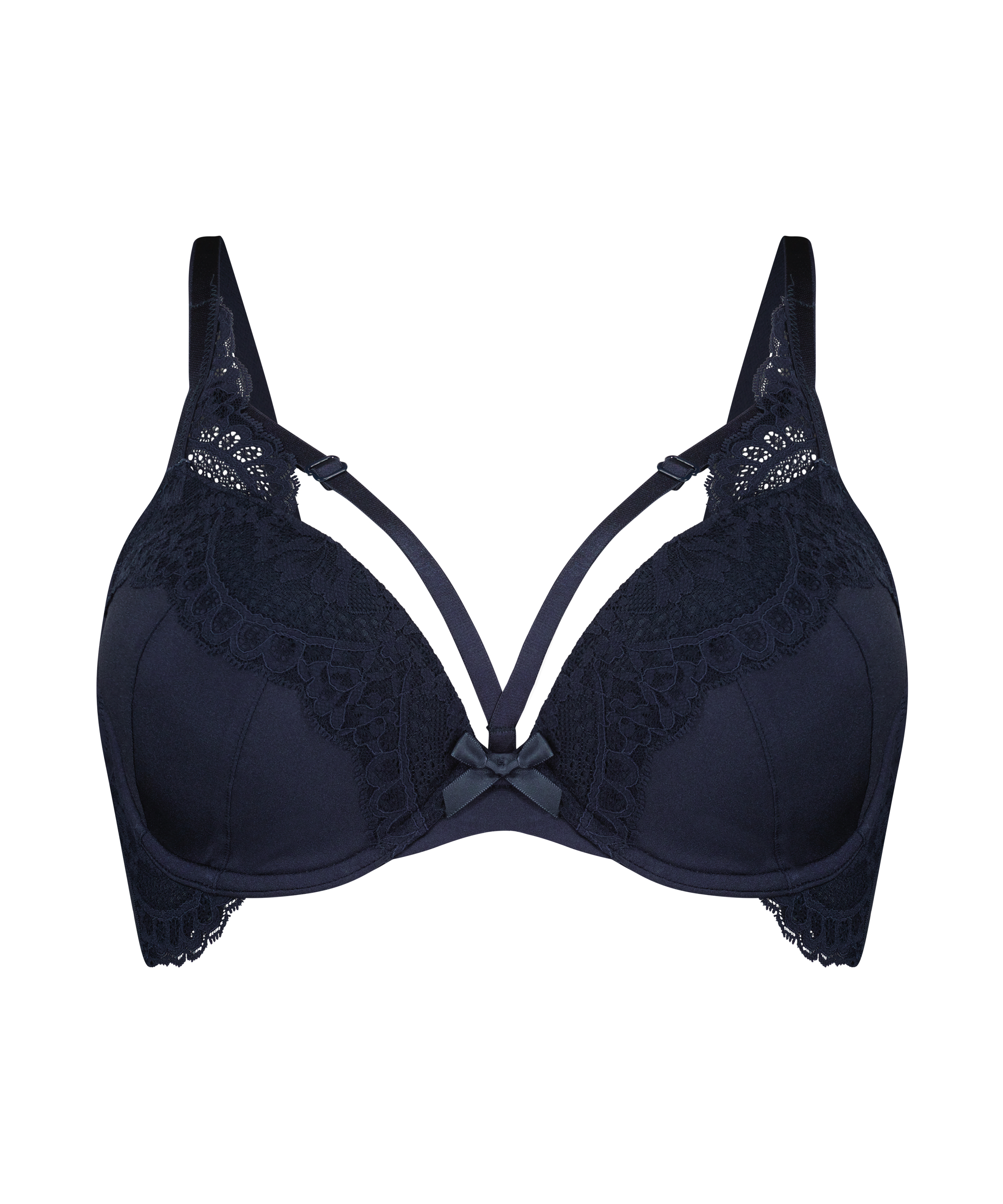Georgia Padded Underwired Bra, Blue, main