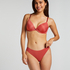 Lace Back Invisible Thong, Red