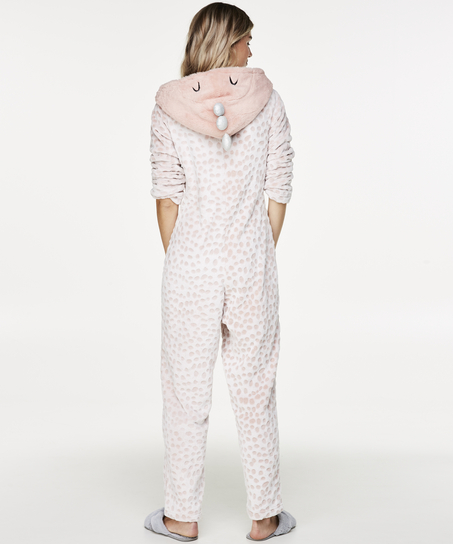 Novelty Fleece Onesie, Pink