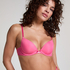 Plunge Padded Underwired Bra, Pink