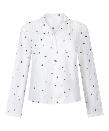 Jacquard Jacket Longsleeve, White