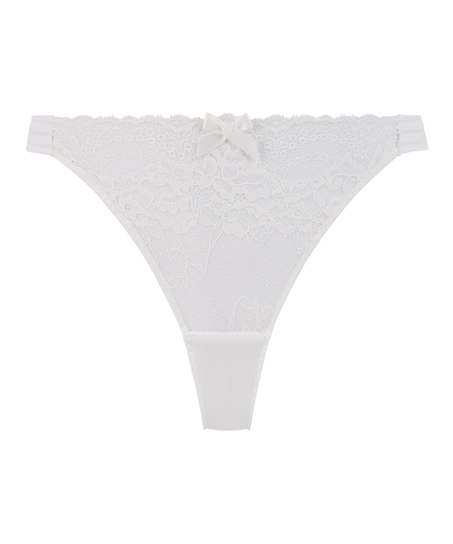 Highleg Tanga Sully, White