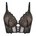Lotta Padded Push-Up Longline Underwired Bra, Black