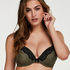 Gina Padded Underwired Bra, Green