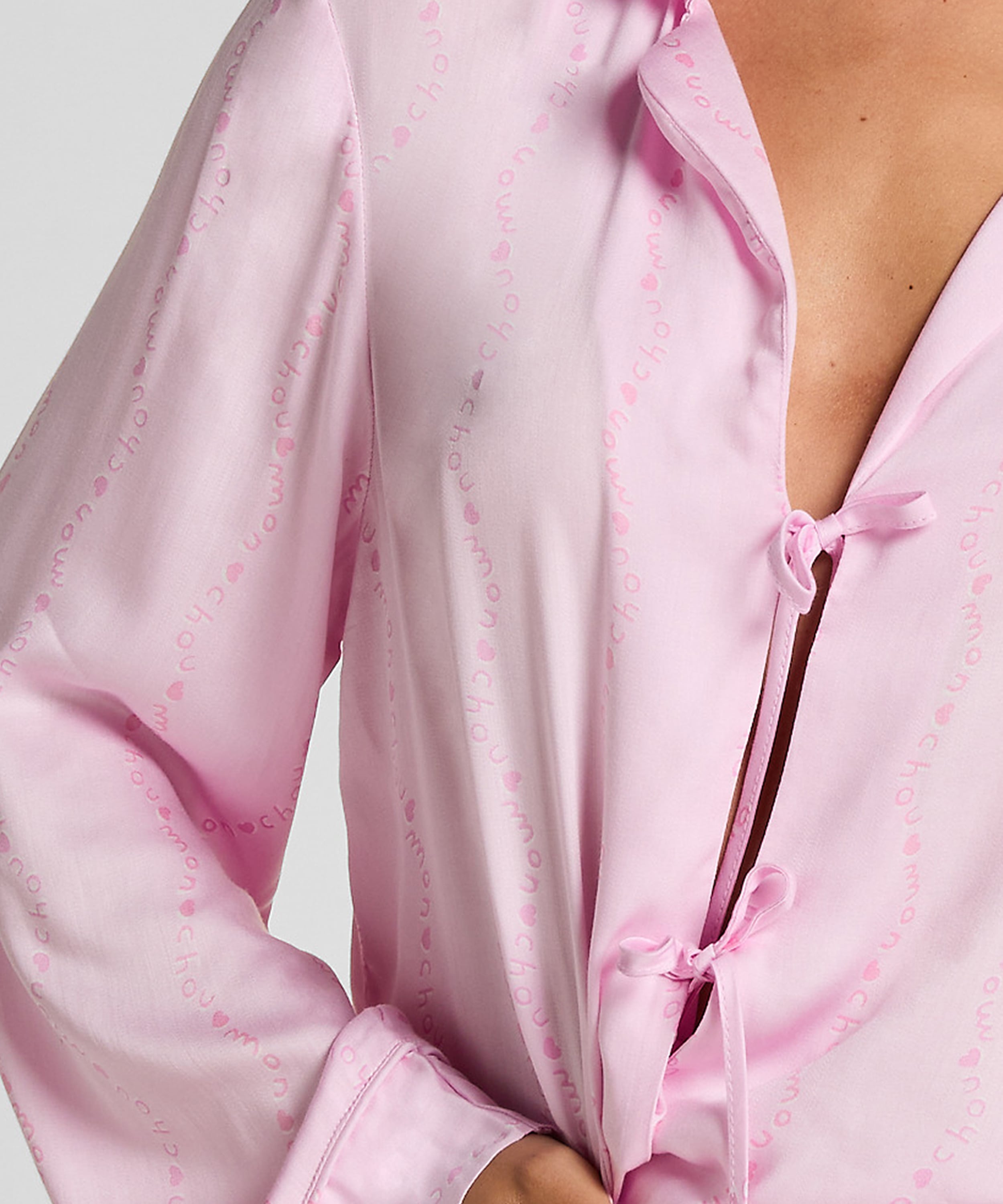 Monchou Pyjama Jacket, Pink, main