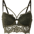 Isabella Padded Underwired Longline Bra, Green
