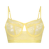 Fire non-padded longline underwired bra, Yellow