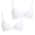 2-Pack Padded Underwired Bra, White