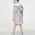 Teens Fleece Bathrobe, Gray