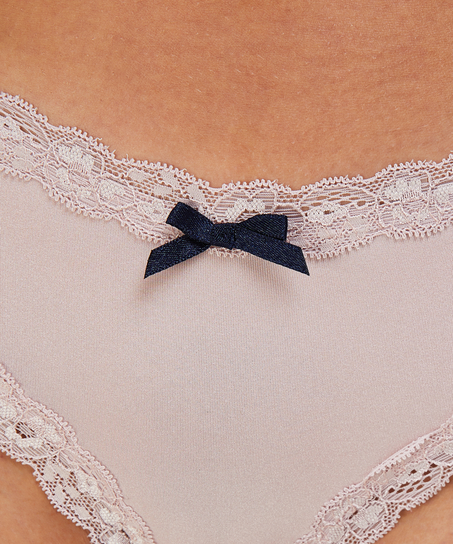 V-Shaped Microfibre Brazilian, Purple