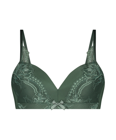 Lycke Padded Non-Wired Bra, Green