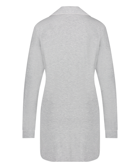 Essential Jersey Shirtdress, Gray