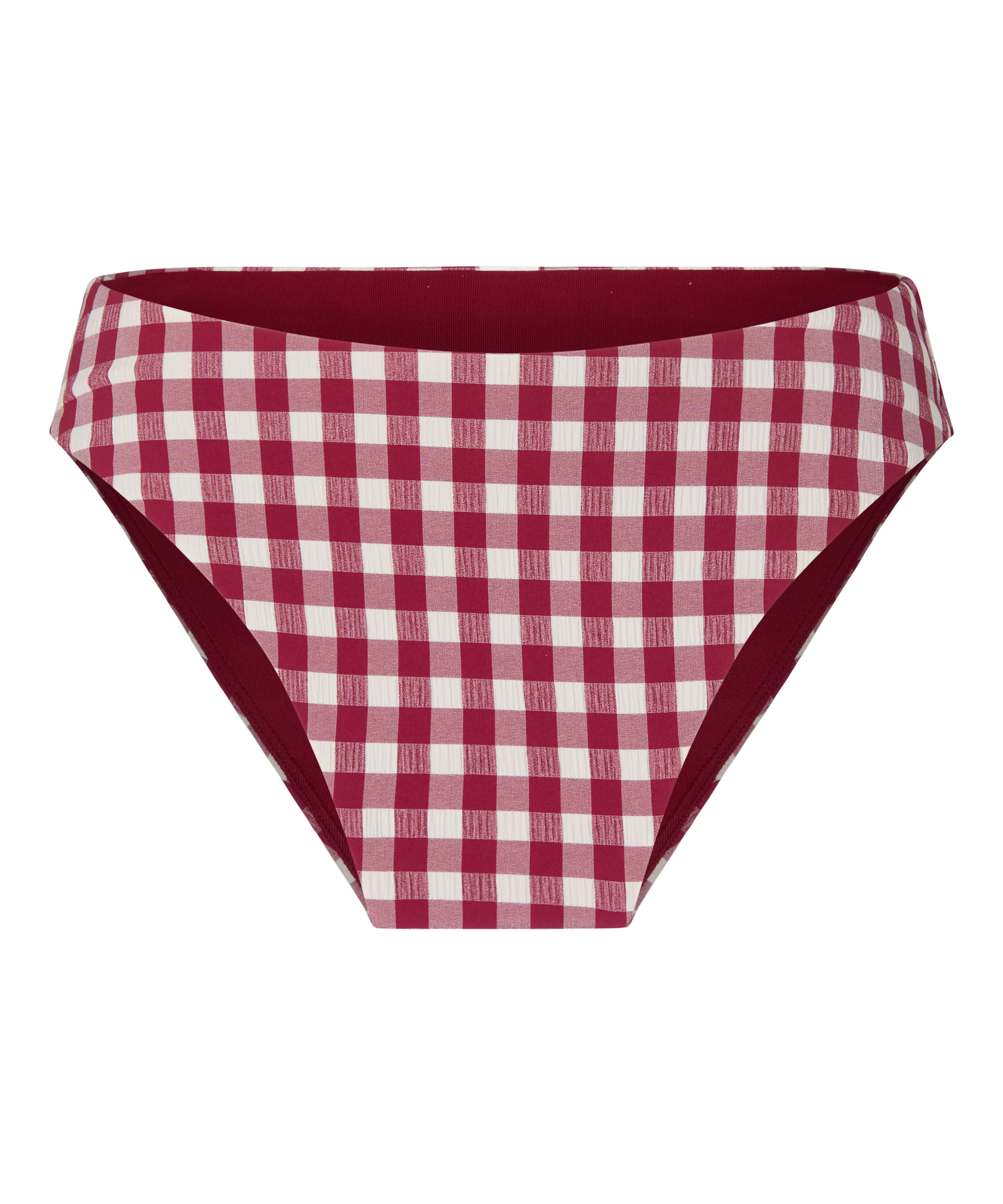 Highleg High-Waisted Bikini Bottom Amalfi, Red, main
