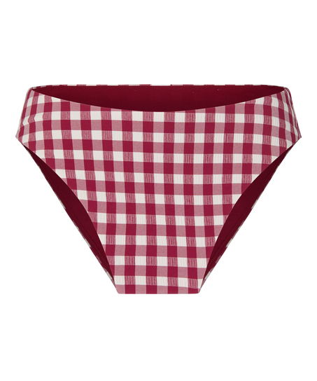 Highleg High-Waisted Bikini Bottom Amalfi, Red