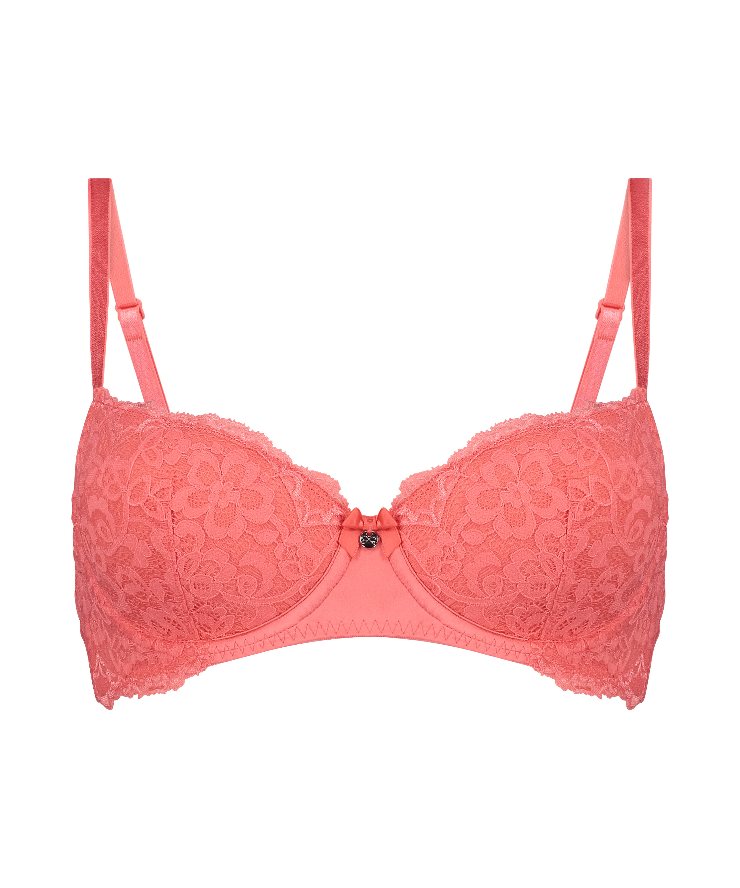 Marine Padded Underwired Bra, Pink, main