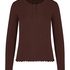 Top Pointelle, Brown