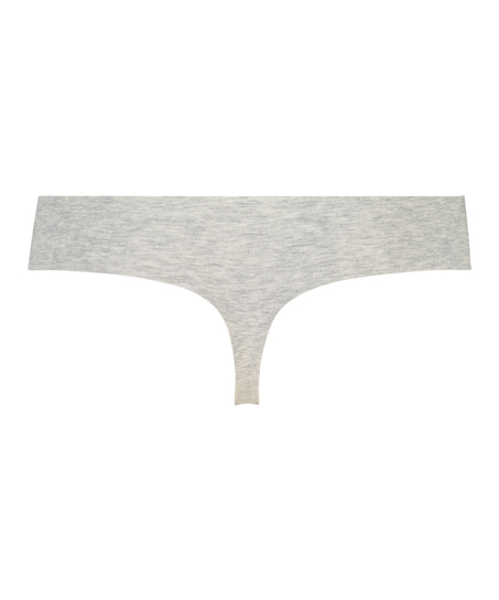 Invisible cotton thong, Gray