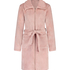 Fleece Zip Bathrobe, Pink