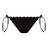 Scallop Floral Cheeky, Black