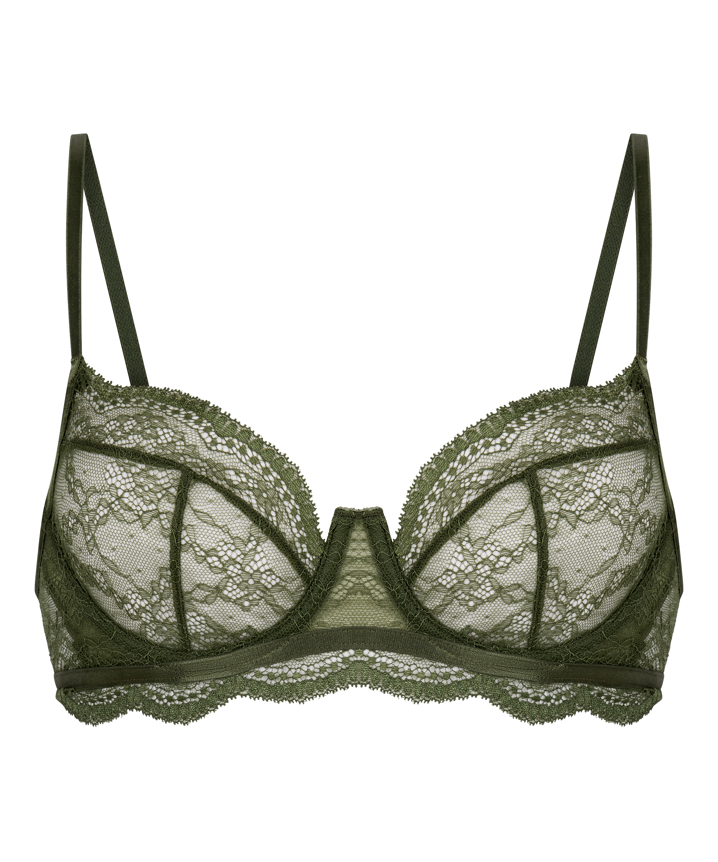 Isabelle Non-Padded Underwired Bra, Green, main