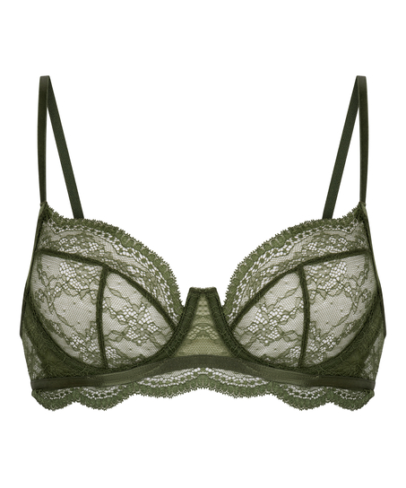 Isabelle Non-Padded Underwired Bra, Green
