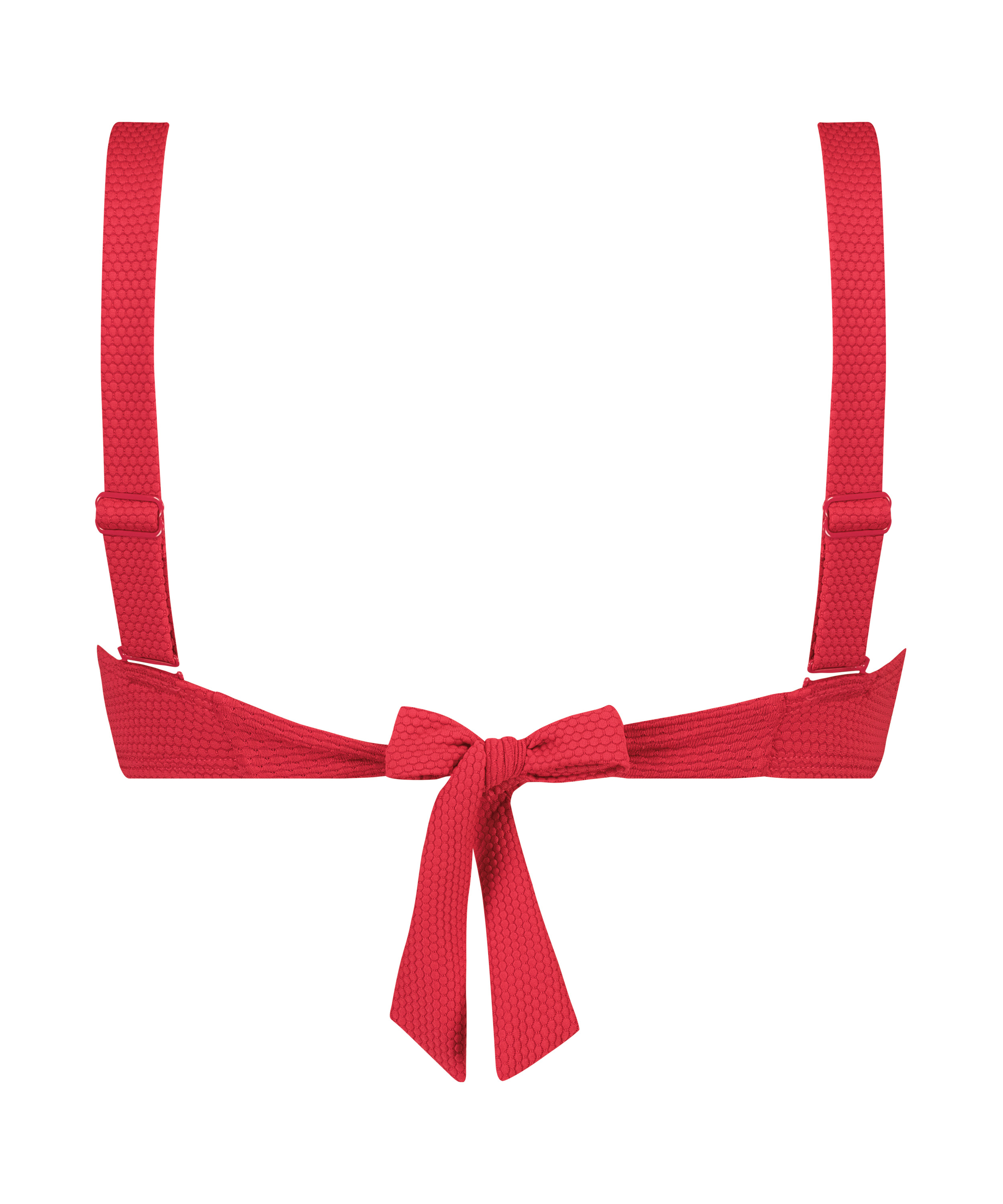 Scallop Bandeau Bikini Top, Pink, main