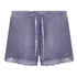 Velvet lace shorts, Purple