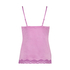 Velours Lace Cami Top, Pink