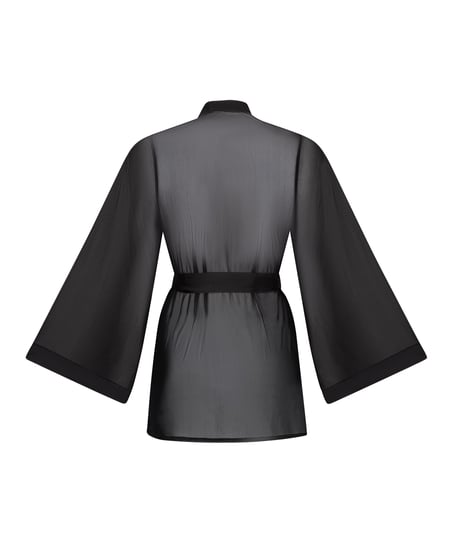 Maxime Tulle Kimono, Black