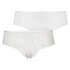 2-pack of Angie Brazilian knickers, White