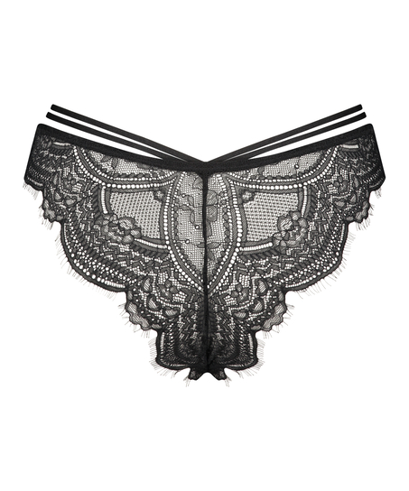 Sian High Cut Brazilian, Black