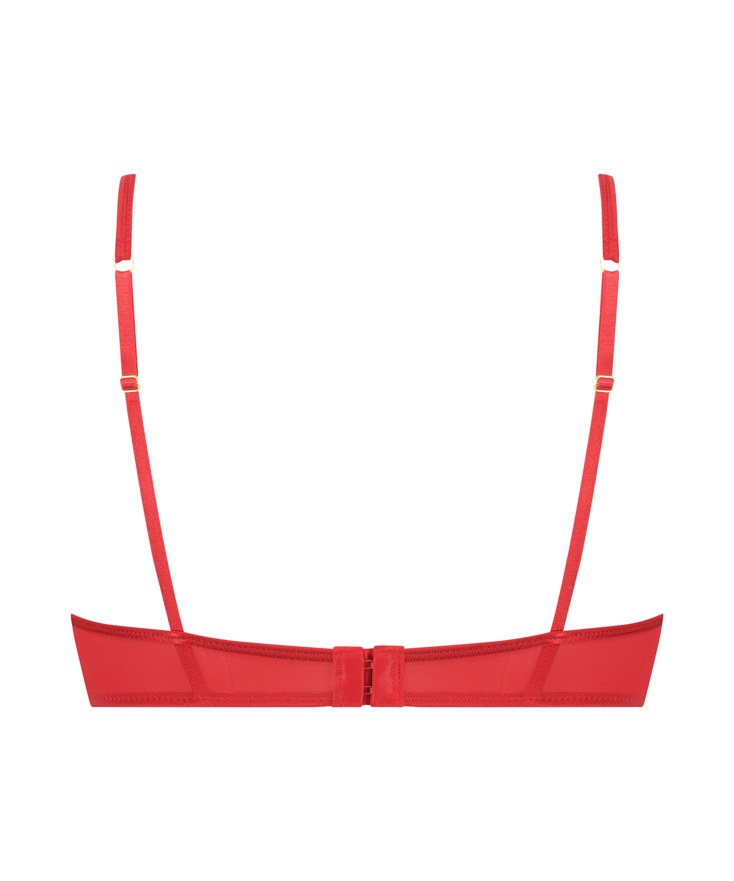 Iggy Half-Padded Underwired Longline Bra, Red, main