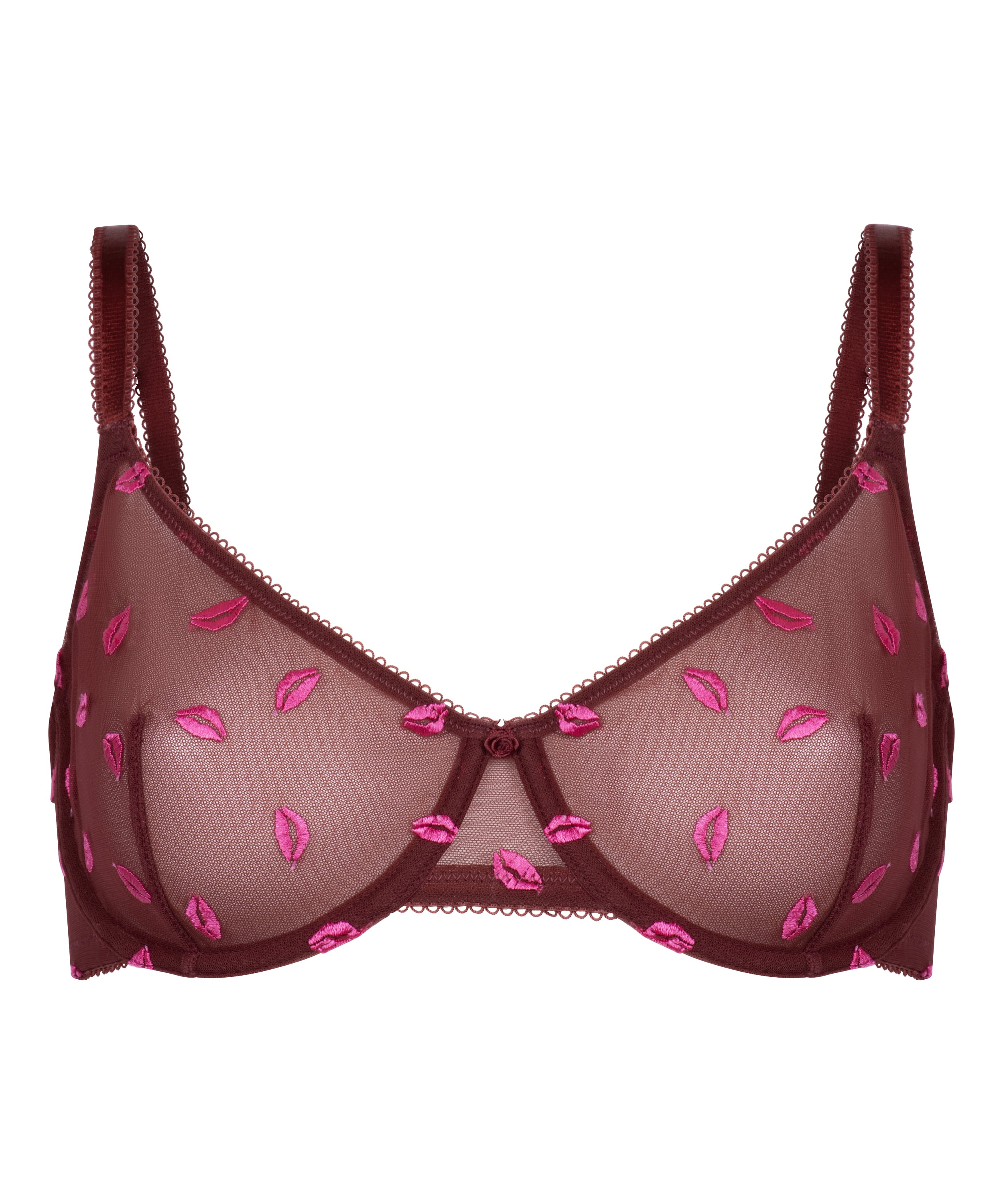 Frida Non-Padded Underwired Bra, Red, main