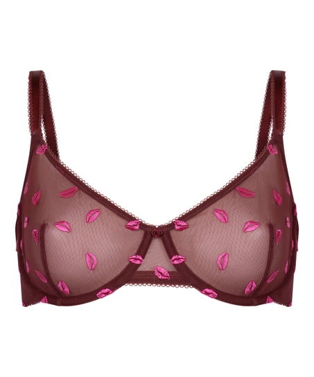 Frida Non-Padded Underwired Bra, Red