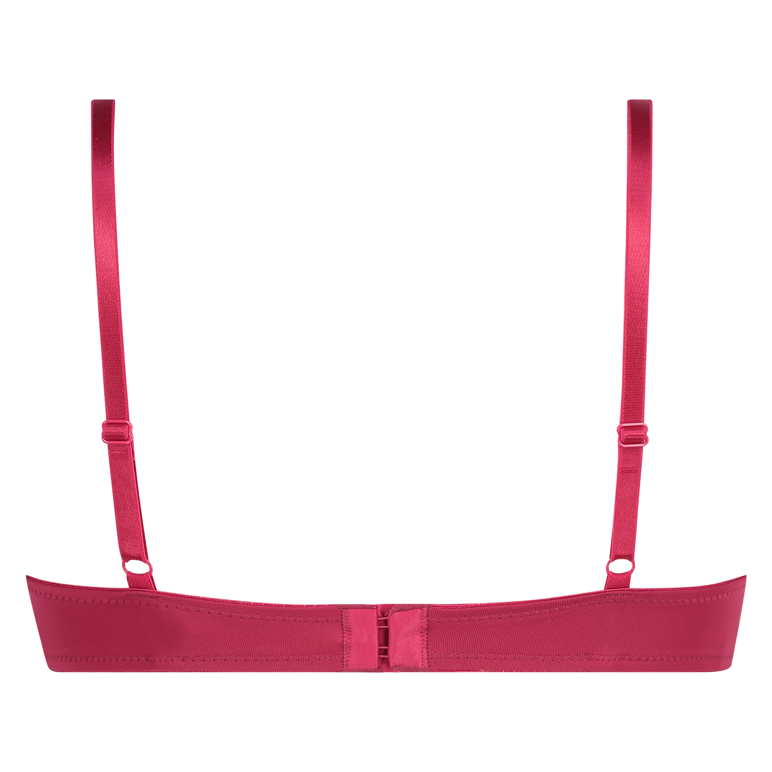 Plunge Padded Underwired Bra, Pink, main