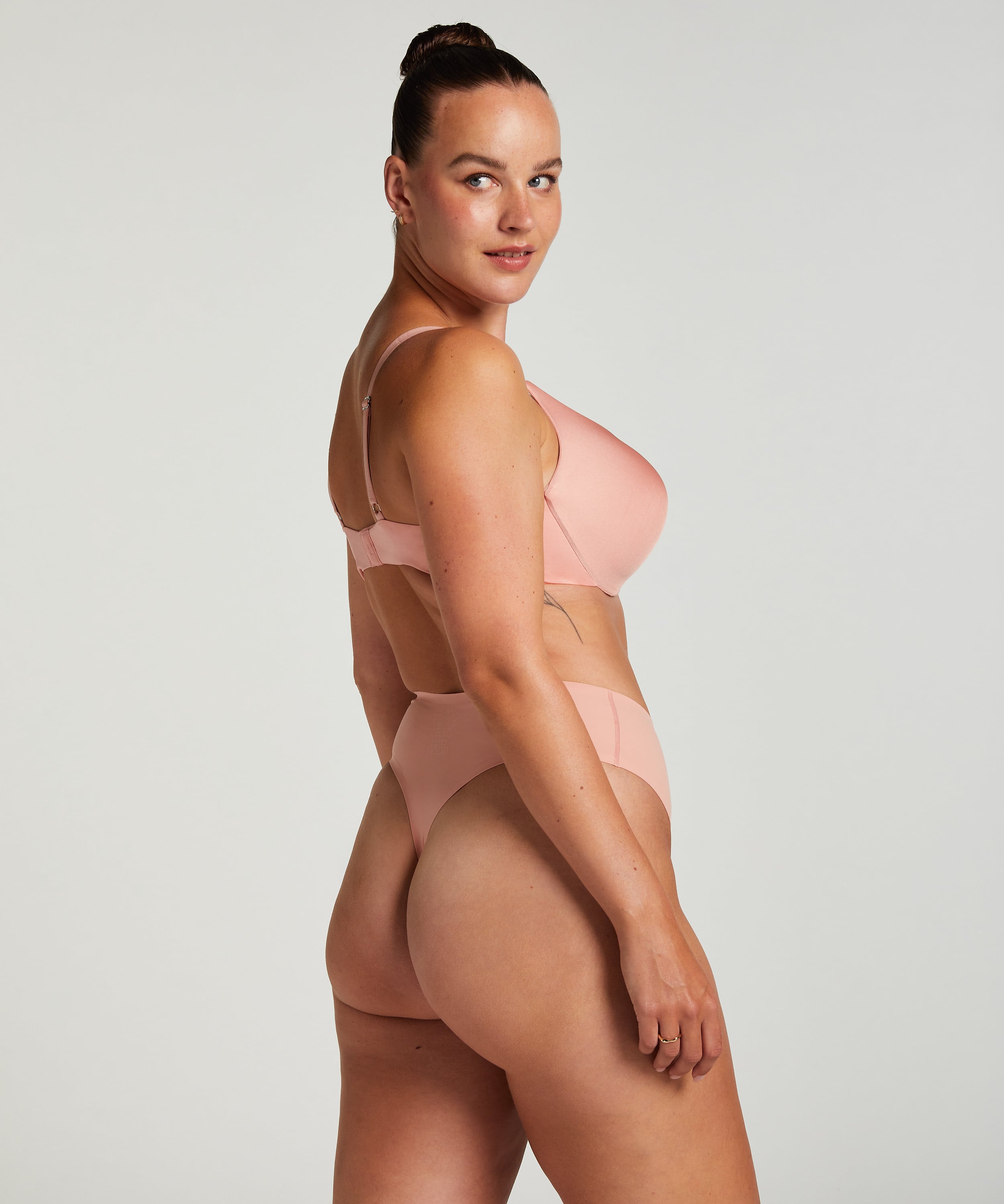 Smooth Padded Underwired Push-Up Bra, Pink, main