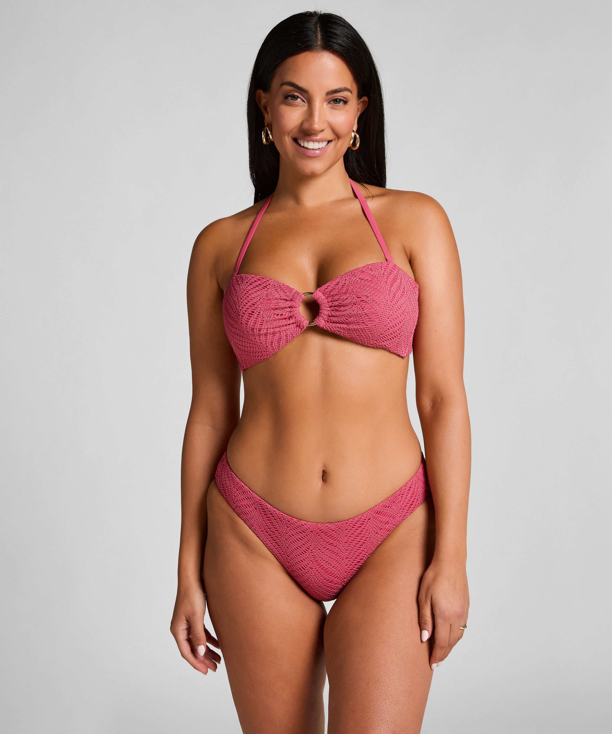 Lanai Bandeau Bikini Top, Pink