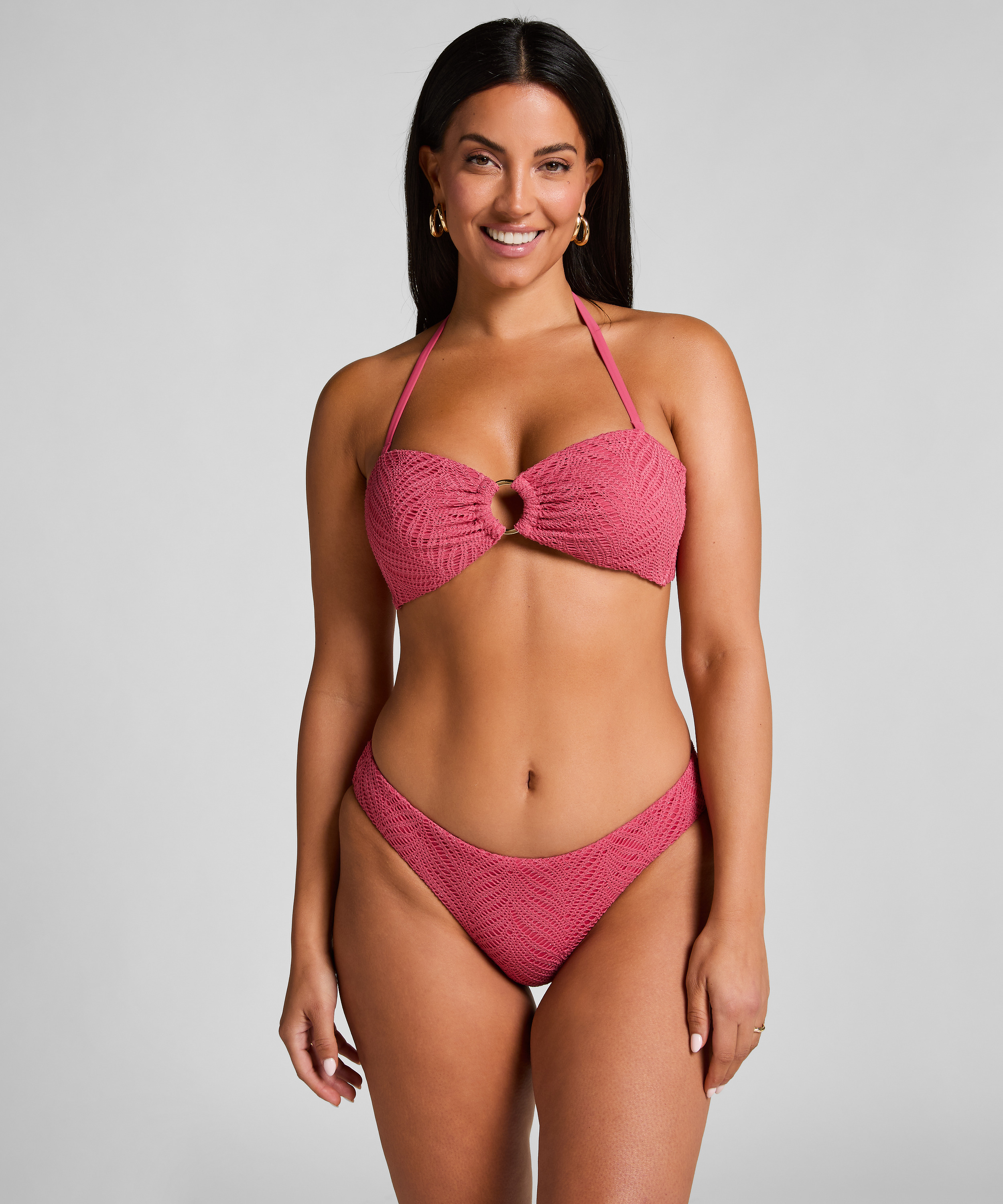 Lanai Bandeau Bikini Top, Pink, main