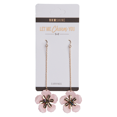 Floral  Earrings, Yellow