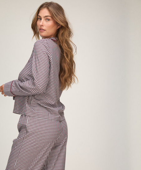 Pyjama Set Poplin Ruffle, Purple