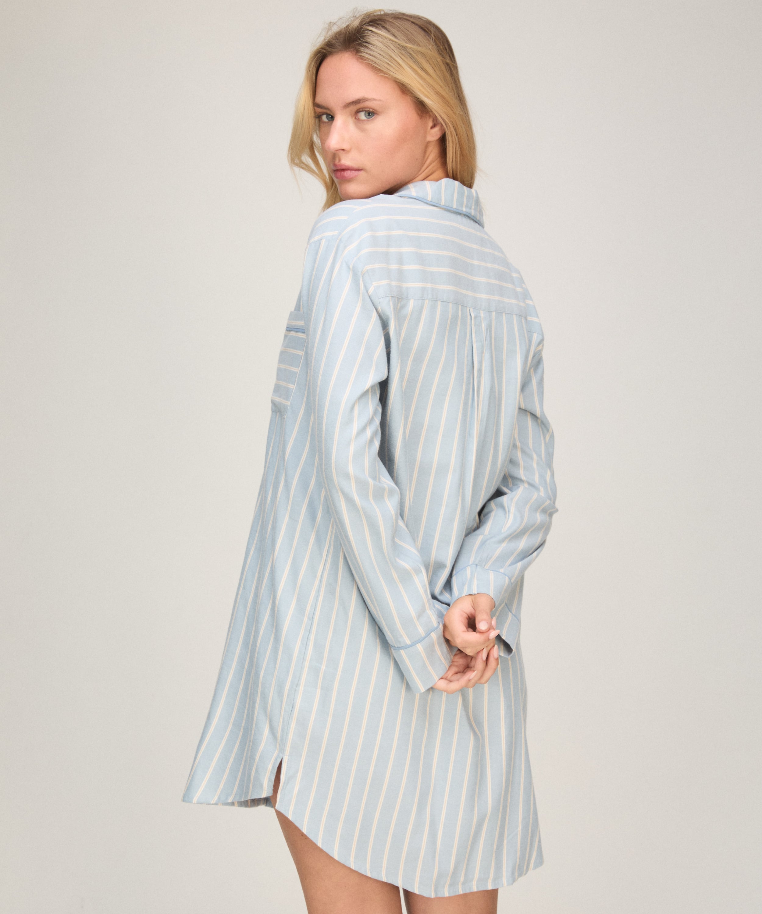 Nightshirt Stripe, Blue, main