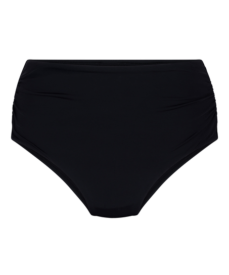 High-Waisted Shaping Bikini Bottom Luxe, Black