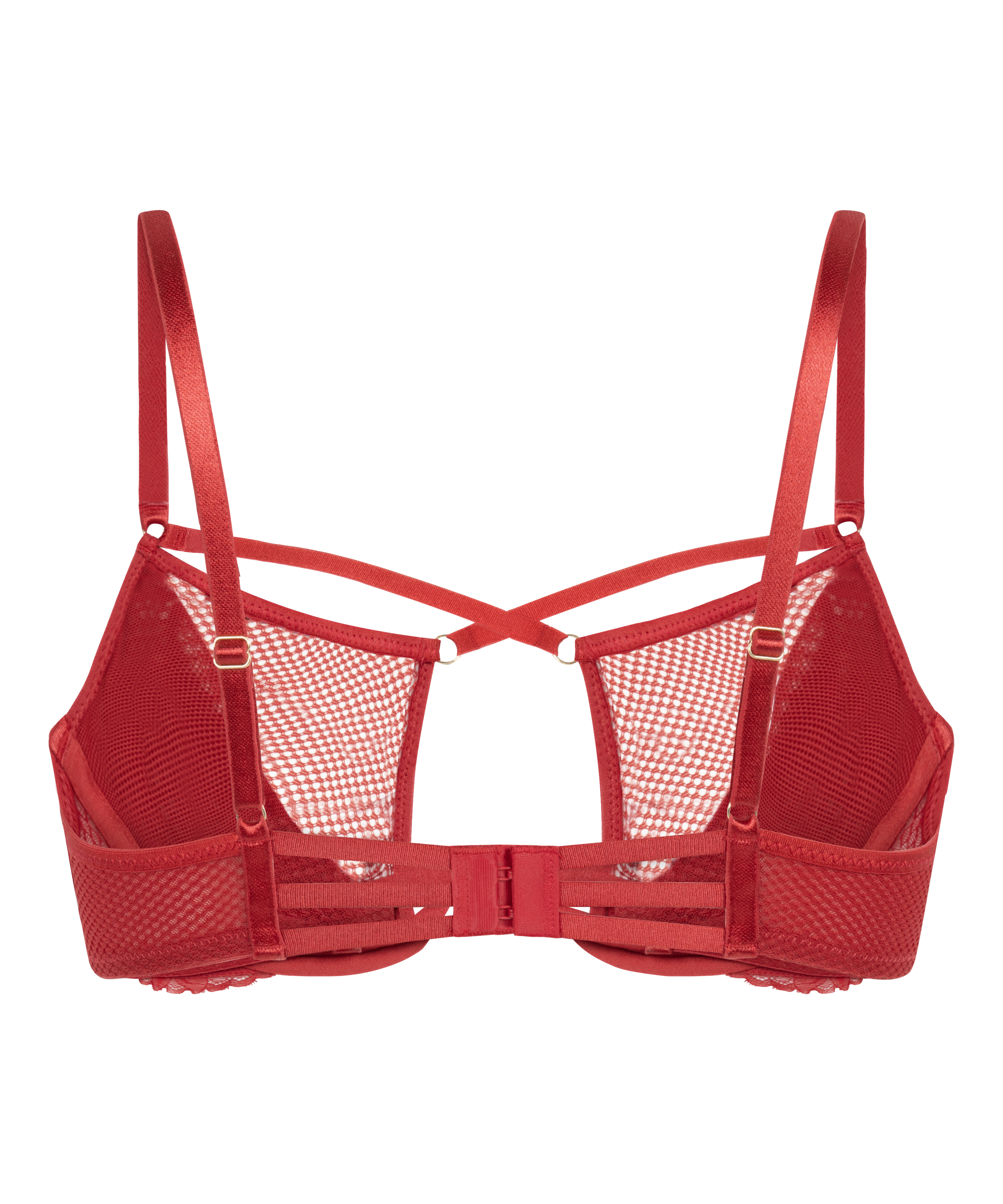 Milana Non-Padded Underwired Bra, Red, main
