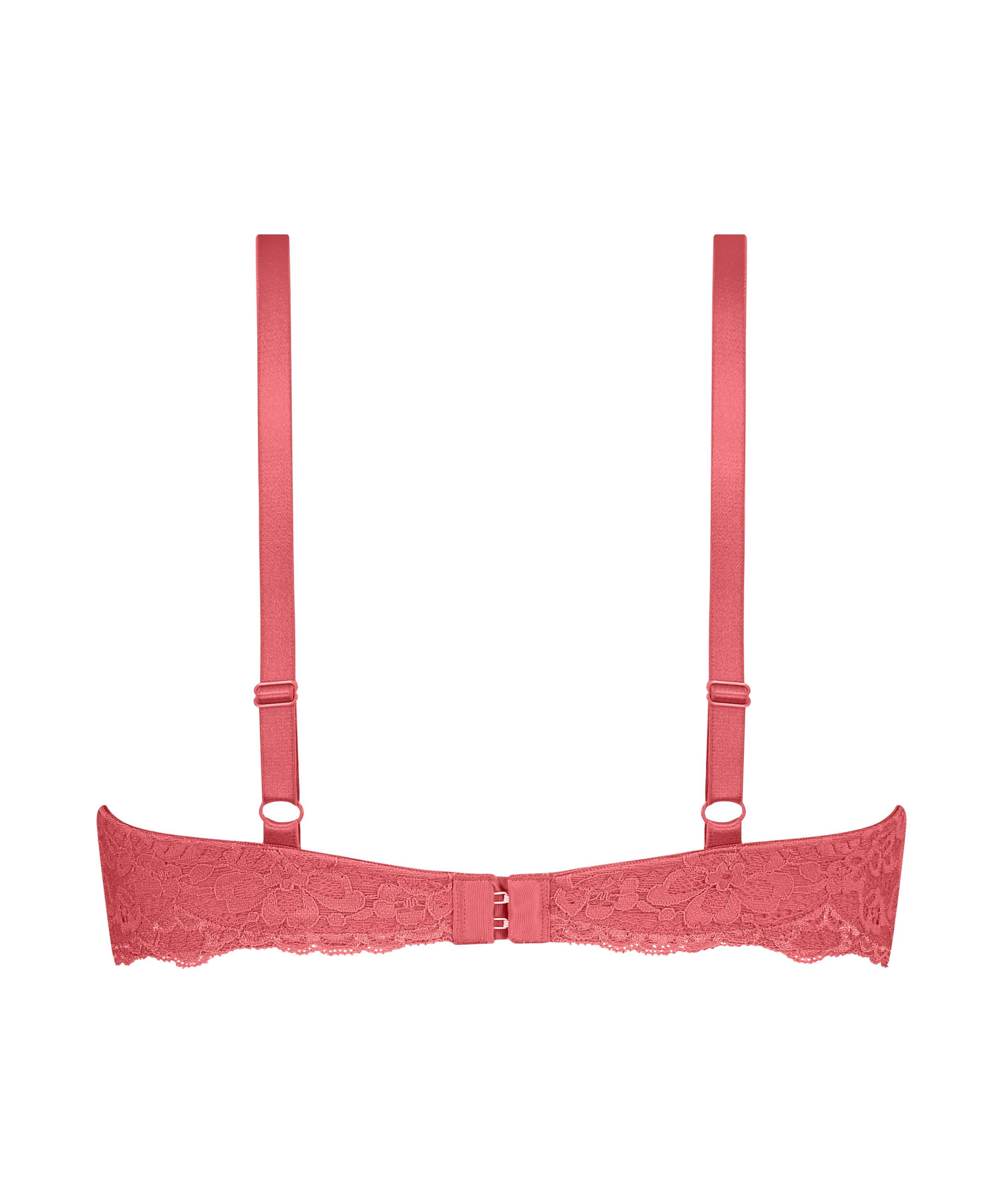 Marine Padded Push-Up Underwired Bra, Red, main