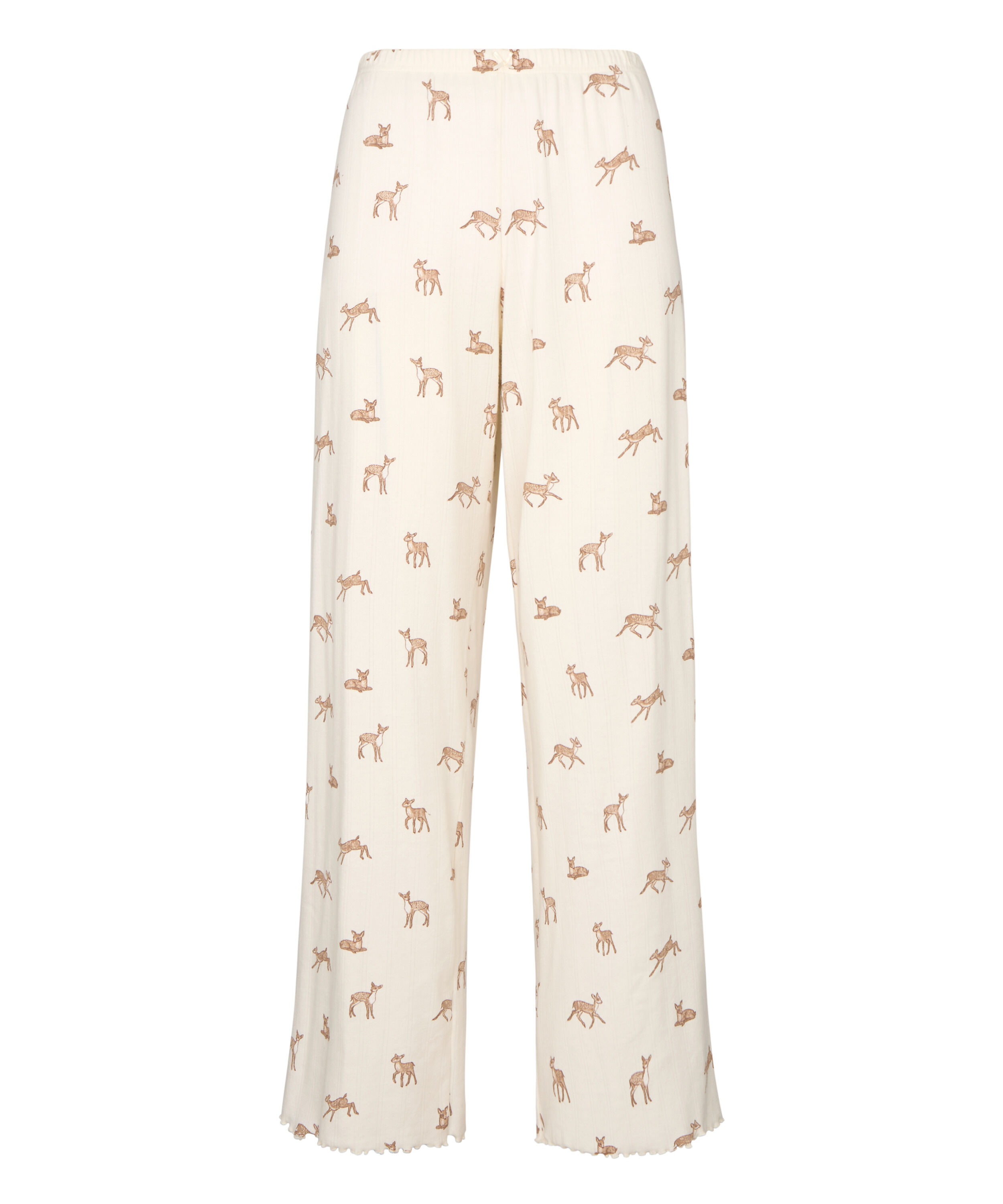 Pants Loose Pointelle, White