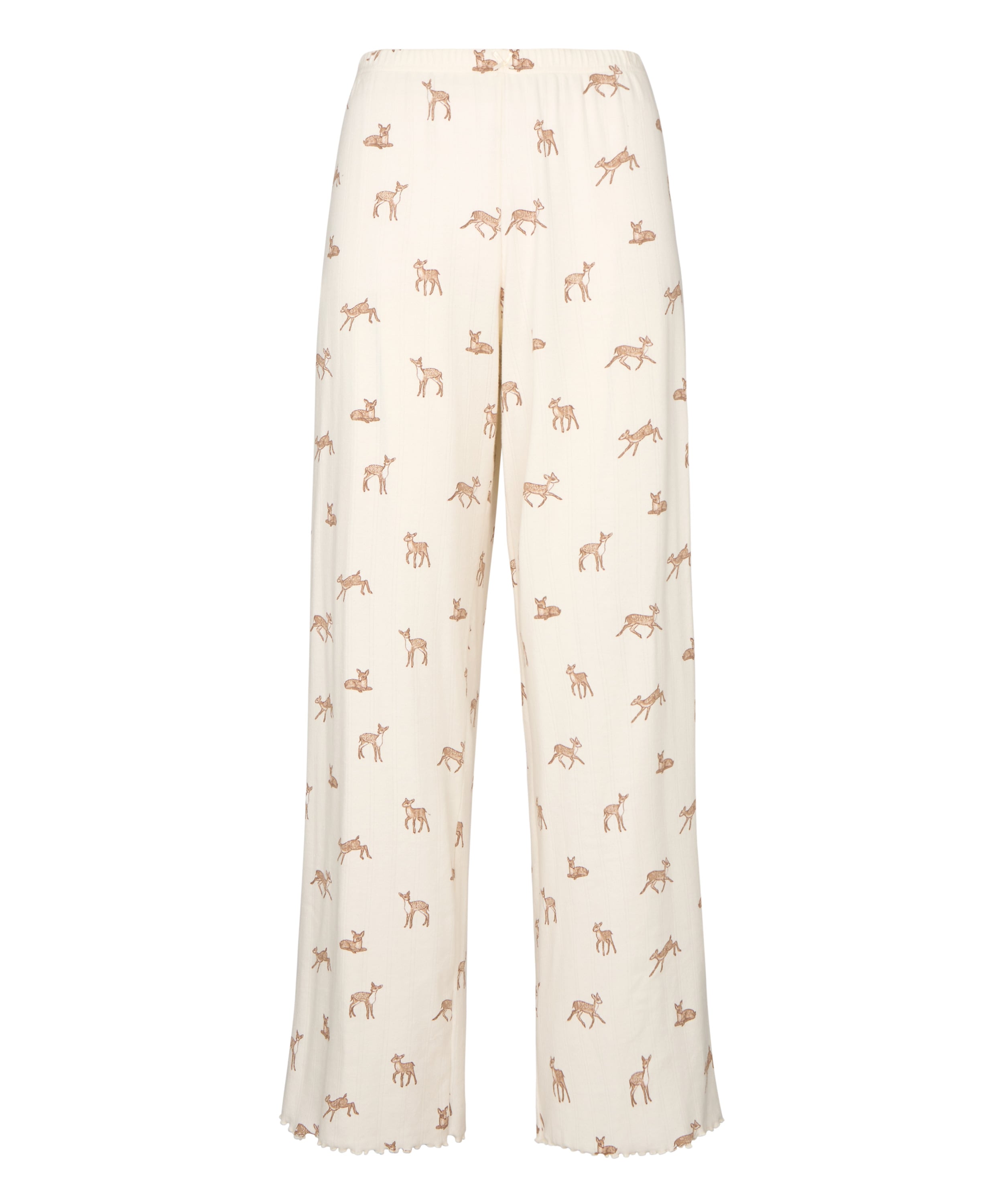 Pants Loose Pointelle, White, main