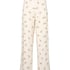 Pants Loose Pointelle, White